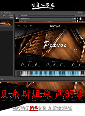 贝希斯坦原声钢琴音源Muze PA Dionysus音色经典优美kontakt编曲