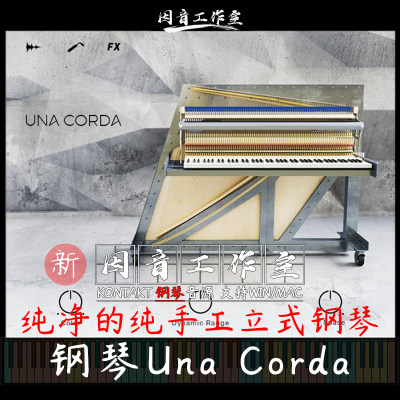 Una Corda极品钢琴纯净之音纯手工打造独特立式kontakt编曲音源