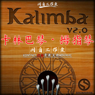 拇指琴 卡林巴琴 Soundiron Kalimba v2音色锐利清新拨弦乐器音源