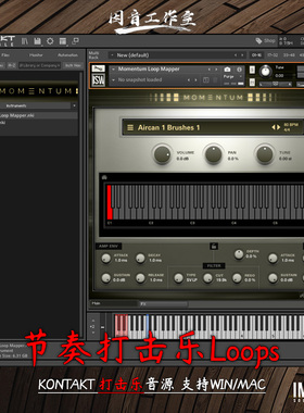 节奏打击乐Loops音色Impact Soundworks Momentum影视游戏kontakt