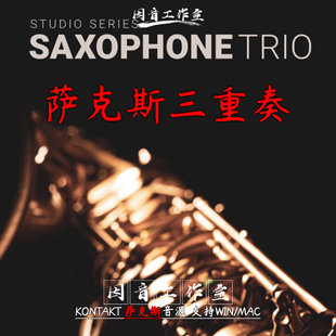 Saxophones工作室萨克斯管乐器三重奏 Studio 萨克斯 sax音源8dio