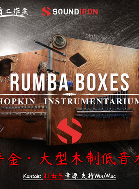 霍普金创意乐器木制低音木琴Hopkin Instrumentarium Rumba Boxes