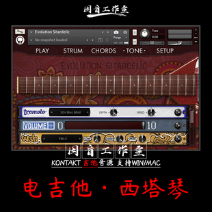 西塔琴Orange Tree Samples Evolution Sitardelic爵士电吉他音源