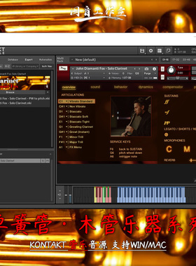 单簧管独奏音源Fluffy Audio John Diamanti Fox Solo Clarinet