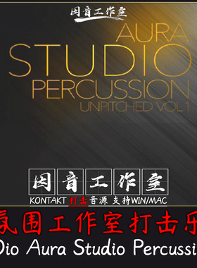 氛围工作室打击乐合集 8Dio Aura Studio Percussion音源kontakt