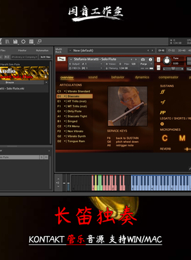 长笛独奏音源Fluffy Audio Stefania Maratti Solo Flute kontakt