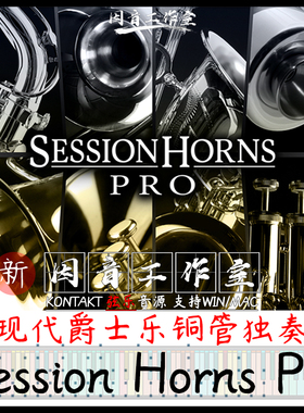 新版Session Horns Pro铜管独奏合奏现代爵士乐萨克斯大/小号长号