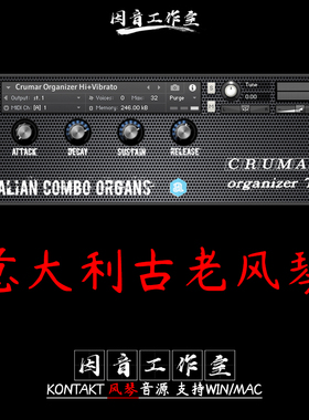 古老的意大利风琴组合Autodafe Italian Combo Organs音源kontakt