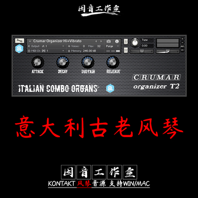 古老的意大利风琴组合Autodafe Italian Combo Organs音源kontakt