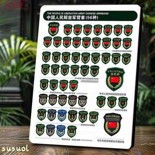 解放军56种臂章科普相框迷