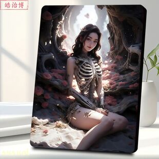 白骨观不净自律戒色国风相框摆台送同学朋友礼物思想修行精神解脱