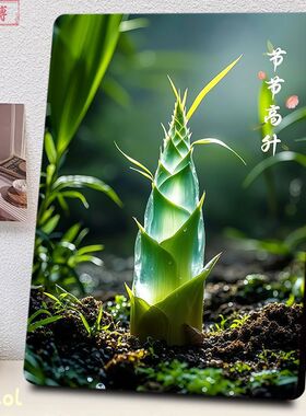 节节高升竹笋绿色摆件相框生机满满清新治愈励志祥瑞房间装饰摆台