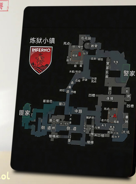 CS2炼狱小镇沙城地图CSGO老三张地图全解析摆台装饰玩家摆件珍藏