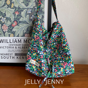 波西公园小众设计hobo包女生单肩帆布袋通勤大容量穿搭推荐