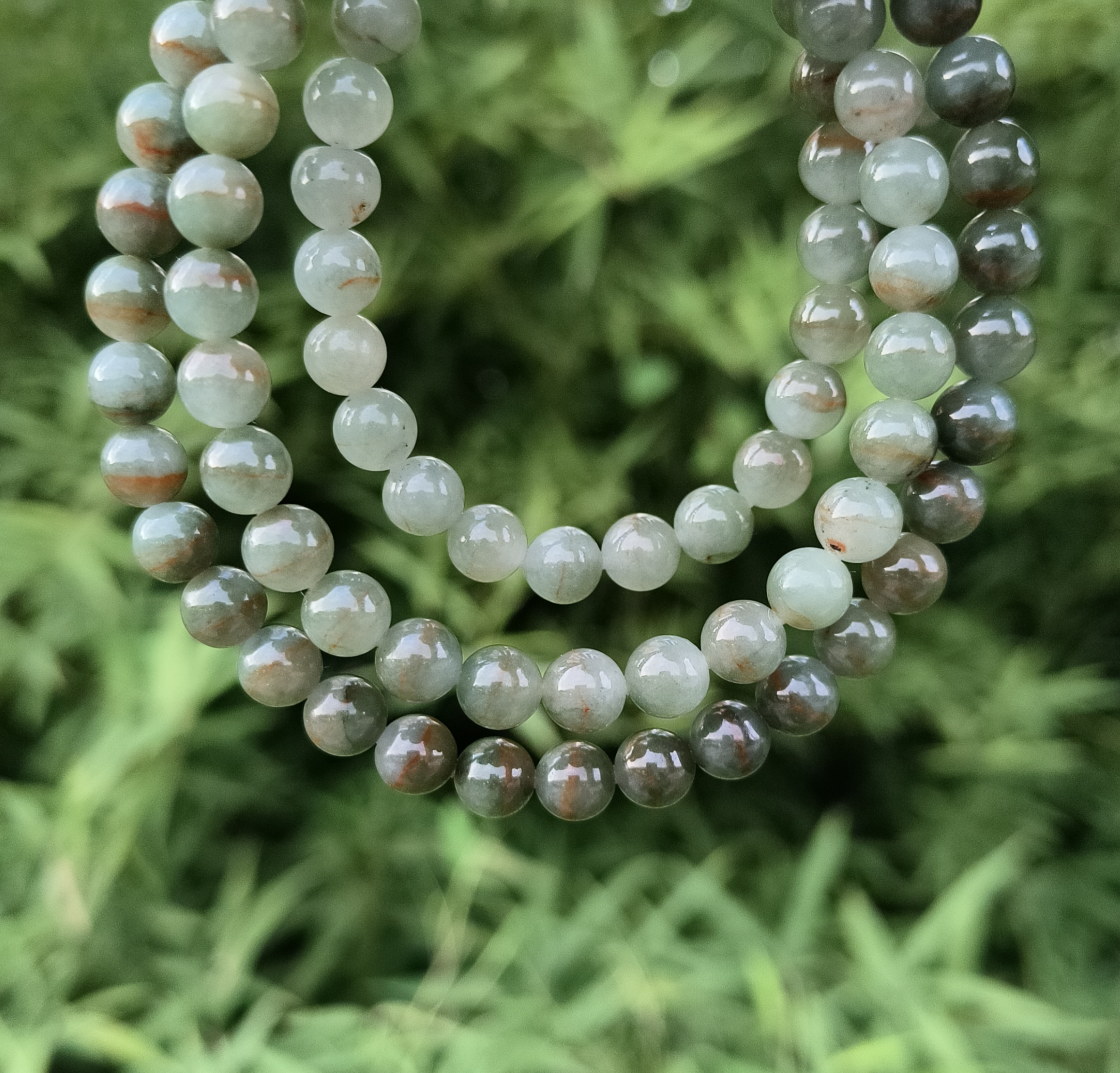 卡7.3mm一线红茶黄翡翠项链手链天然缅甸翡翠A货玉石87颗送证书