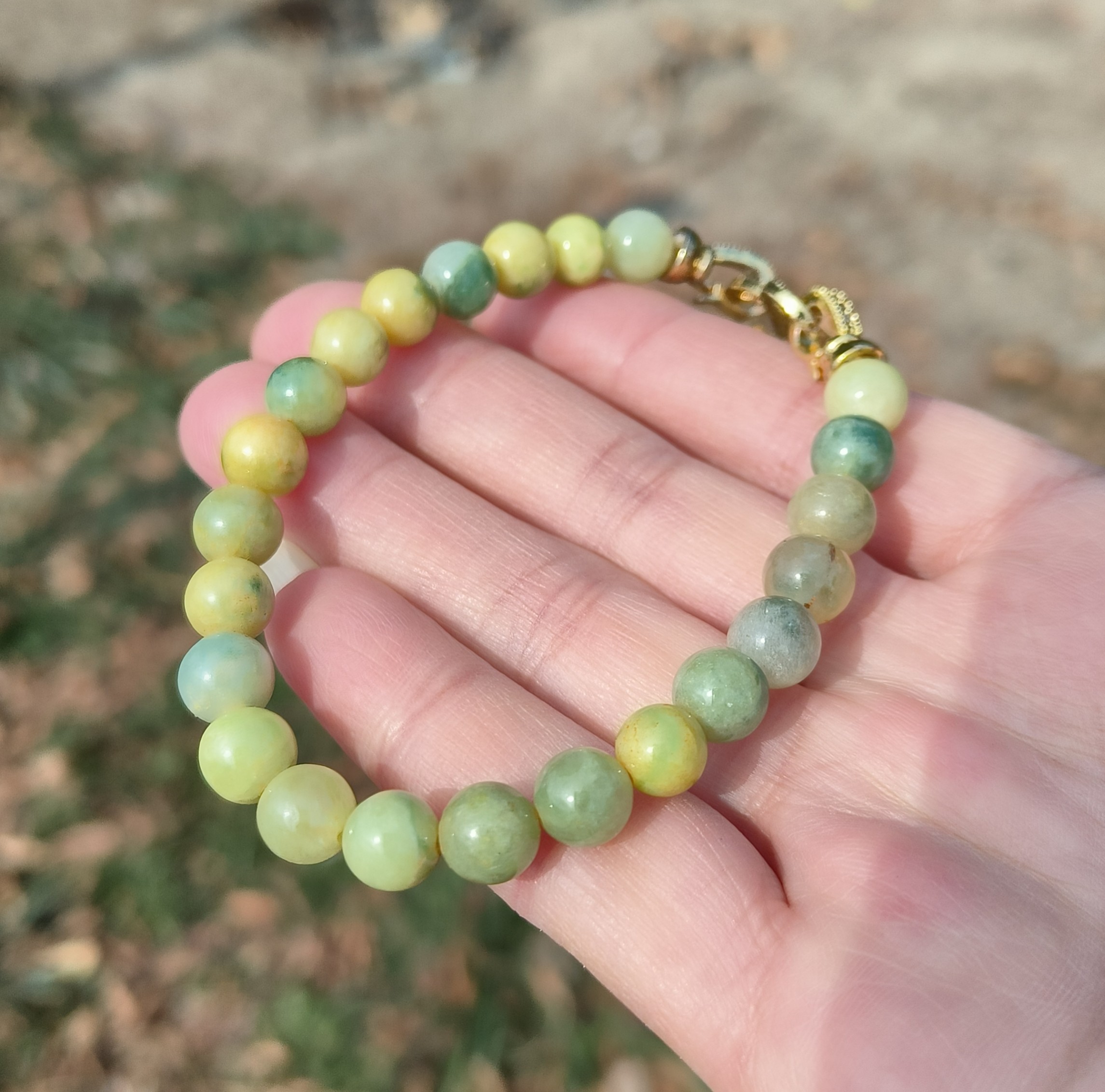 卡7.8mm黄绿飘花翡翠手串手链天然缅甸翡翠A货玉石圆珠23颗送证书,珠宝/钻石/翡翠,手链/手串,淘宝优惠券,粉丝福利购,淘宝优惠卷