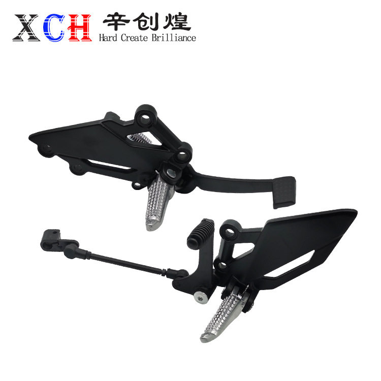 国产川崎小忍者刹车脚踏板脚蹬挂档杆支架搁脚V6枭风摩托跑车配件