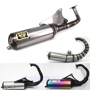 JOGV8DIO 排气BWS 适用于台湾V8JOG50JOG90改装 排气管大排量手工款