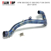 350EXC DAY钛合金排气前段17 F越野排气管 SIX KTM