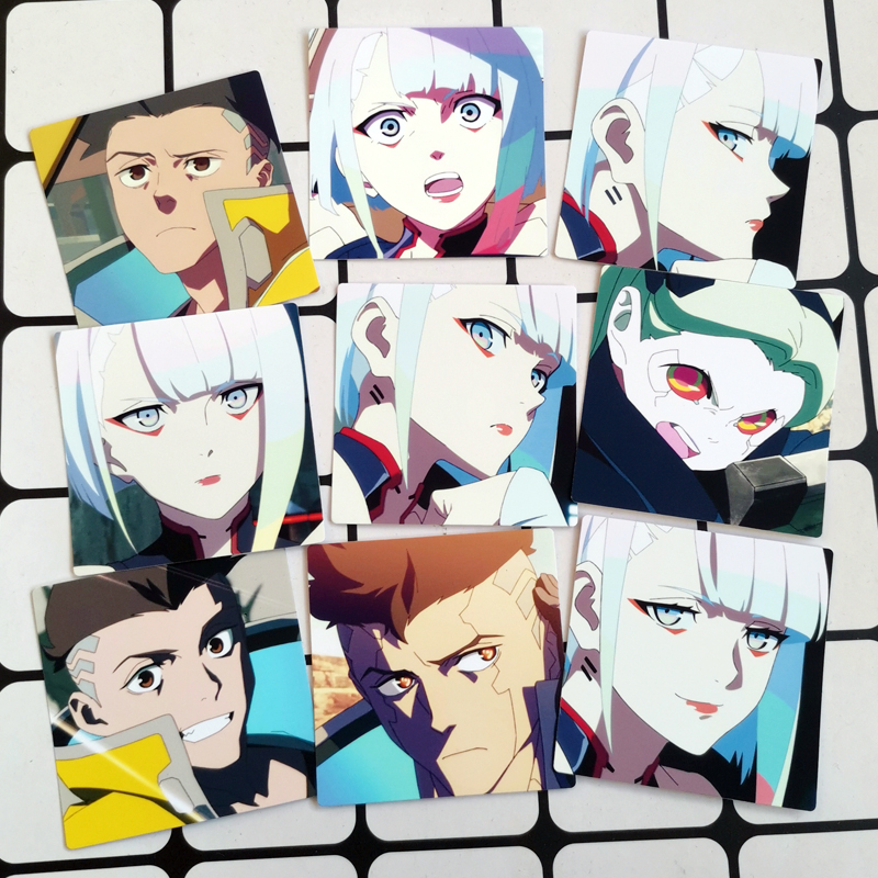 赛博朋克边缘手账贴纸大卫露西