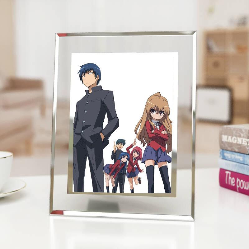 动漫龙与虎水晶玻璃相框龙儿大河二次元周边宿舍寝室桌面摆台装饰,模玩/动漫/周边/娃圈三坑/桌游,动漫水杯/居家/百货,淘宝优惠券,粉丝福利购,淘宝优惠卷