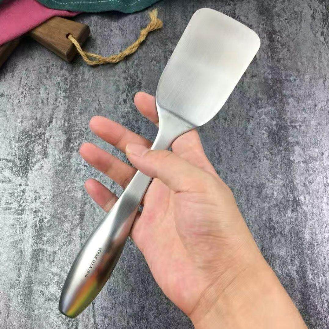 出口德国中空304不锈钢煎铲平铲炒菜铲子防烫牛排煎饼煎蛋小锅铲