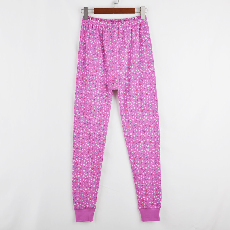 中老年女单件纯棉秋裤高腰加档加肥加大码宽松全棉线裤衬裤棉毛裤