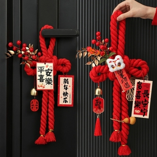 万字结入户门口挂件过年装饰新年2026马年新款福字中国结大号门挂