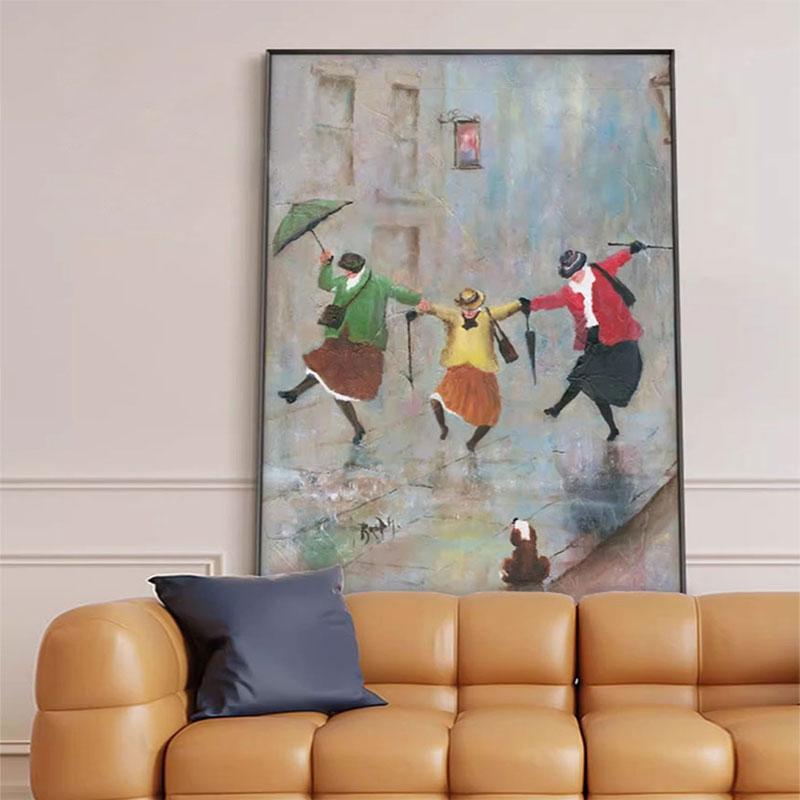 小众小众艺术挂画搞怪沙发背景画