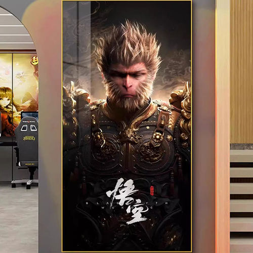 网吧电竞房黑神话孙悟空海报灯画
