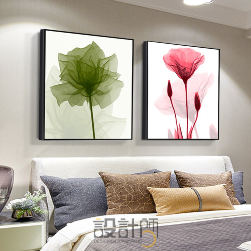 卧室装饰画北欧主卧床头画房间壁画墙画现代简约酒店宾馆客房挂画 - 封面