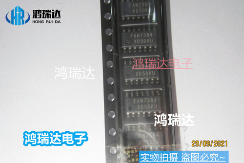 原装FAN7384M 丝印FAN7384 SOP-14  半桥栅极驱动器IC 可直拍