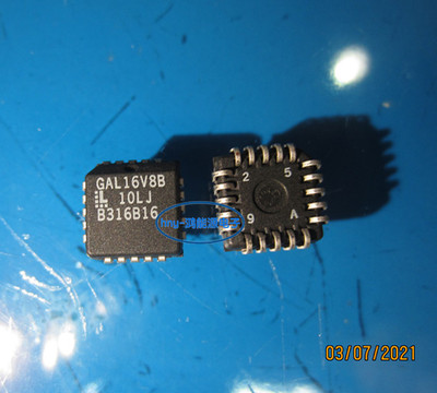 GAL16V8B-10LJ  丝印GAL16V8B PLCC20 原装现货可直拍