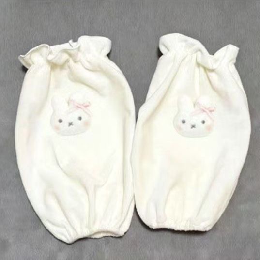 秋冬新款可爱米菲兔袖套加长款学生羽绒服防污耐脏护袖套毛绒袖头