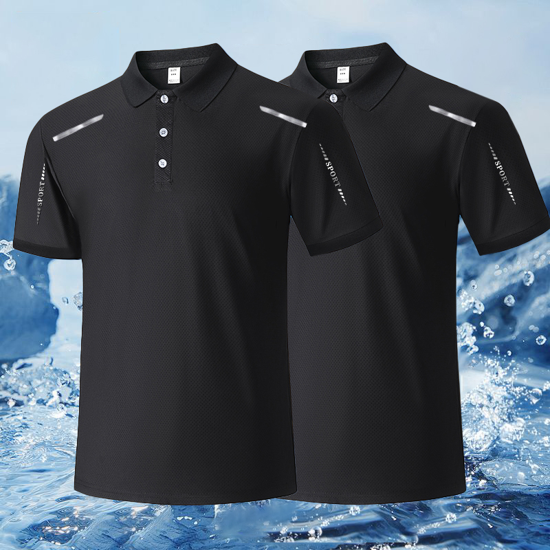 【速干Polo衫】冰丝夏季休闲POLO男士短袖翻领弹力清爽透气上衣