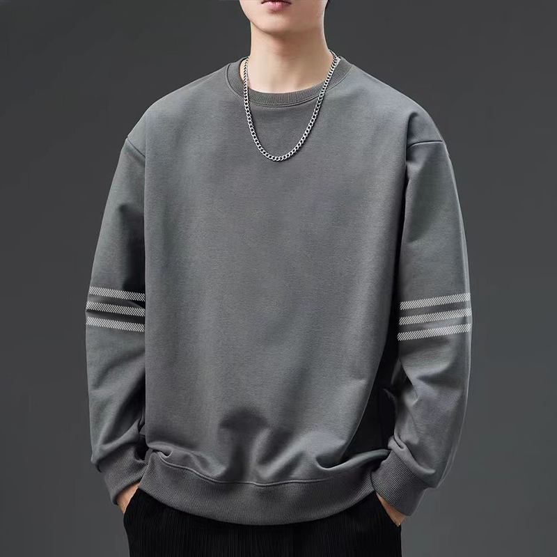 【重磅300克】卫衣男圆领秋季新品宽松加厚长袖套头休闲百搭打底�