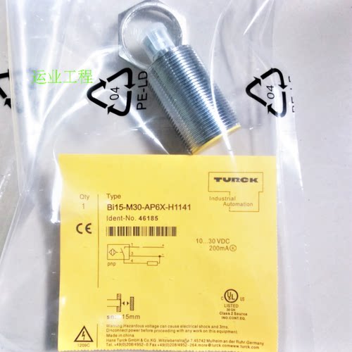 图尔克接近开关Ni15/BI10-M30-AN6X/AZ3X/AD4X/AP6X/RZ3X-H1141