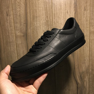 2025春季 休闲鞋 潮牌百搭小黑鞋 男个性 真皮透气简约板鞋 欧洲站男鞋