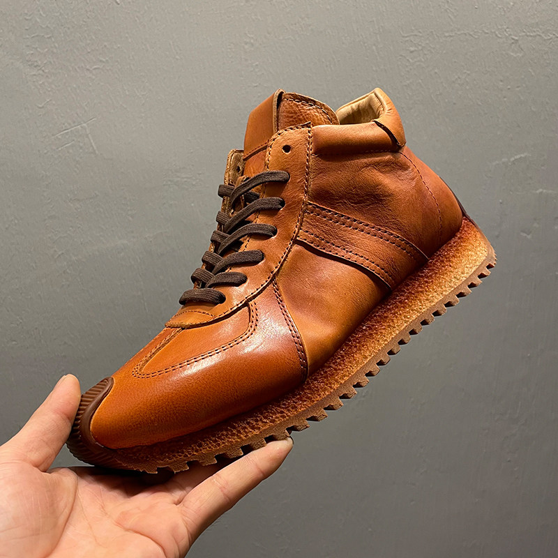 真皮复古高帮男鞋2025秋冬新款阿甘鞋轻便舒适休闲棉鞋保暖马丁靴,流行男鞋,高帮鞋,淘宝优惠券,粉丝福利购,淘宝优惠卷