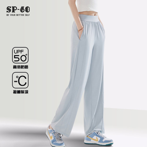防晒裤女夏季2024新款阔腿裤