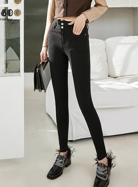 sp68打底裤外穿女士魔术裤中高腰显瘦修身紧身黑色收腹提臀春秋款