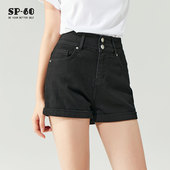 女夏季 外穿薄款 2024年新款 sp68牛仔短裤 热裤 设计感小众显瘦显腿长