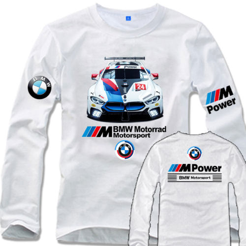 BMW宝马MPOWER部门性能汽车爱好者长袖t恤男女体恤衣服定制车队服