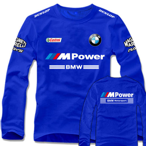BMW宝马MPOWER部门性能汽车爱好者长袖t恤男女体恤衣服定制车队服