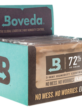 Boveda72%RH控湿包雪茄保湿包袋60克大包72%加湿包恒湿包一盒12包