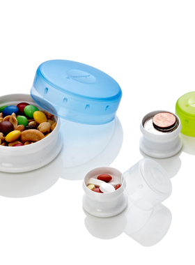 humangear分装药盒户外便携随身收纳药丸迷你小分药盒大容量套装