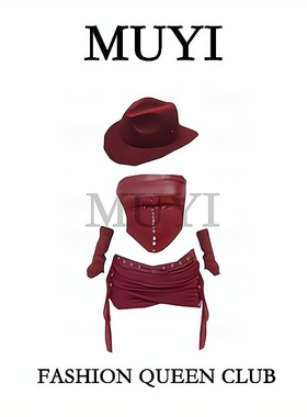 MUYI原创 aespa女团drift同款红色打歌服爵士表演服kpop演出演服