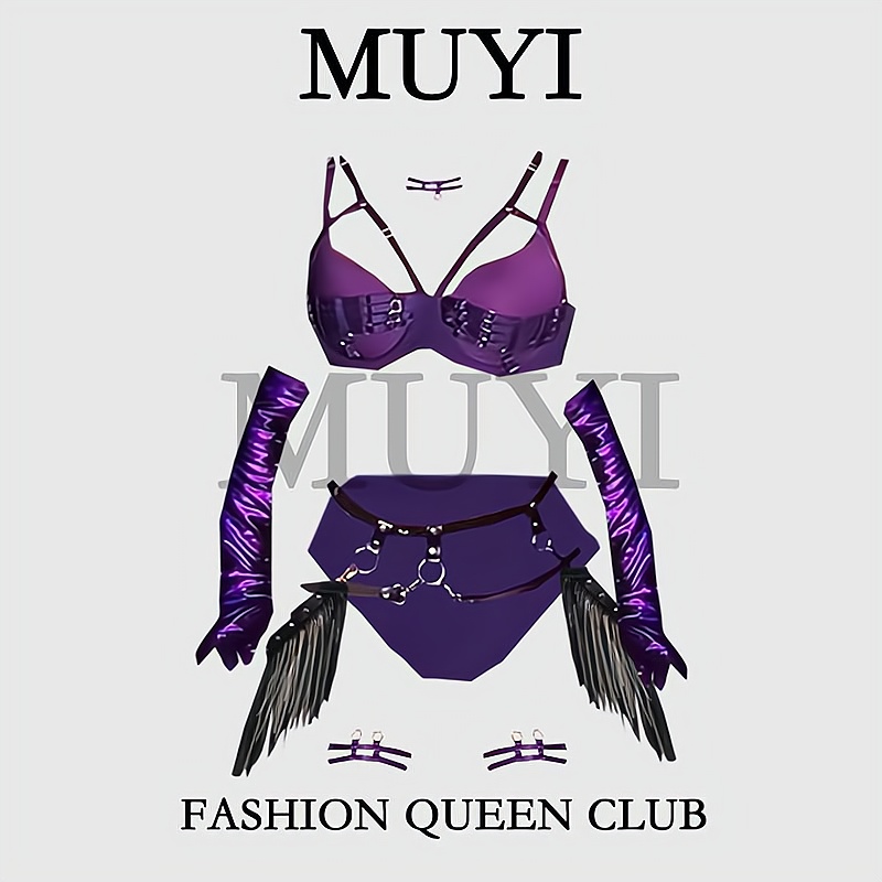 女团gogo紫色性感比基尼舞台服