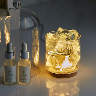 肆季 无火香薰精油白茶扩香石晶石小众卧室内香氛清新夜灯新年礼物