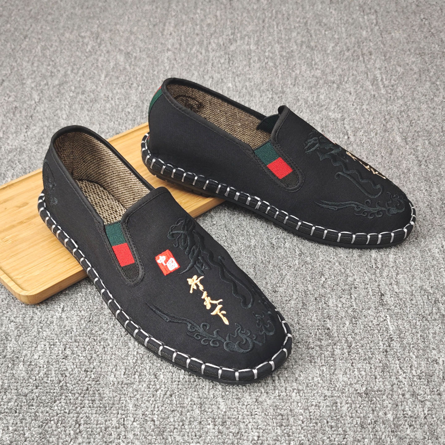 夏季透气国风老北京布鞋男款